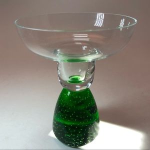 Controlled bubble green and clear mini margarita